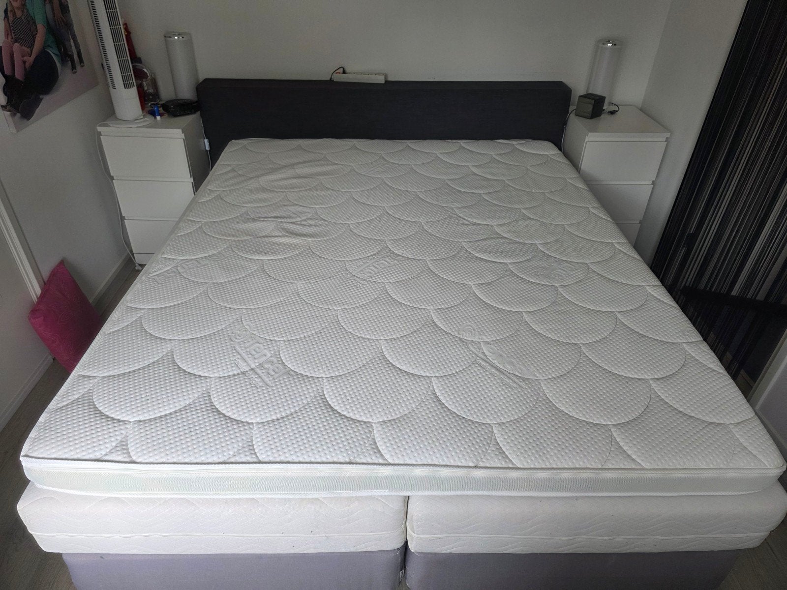 Boxspring 1.80 x 2.20, Ophalen, Gebruikt, Tweepersoons, 180 cm