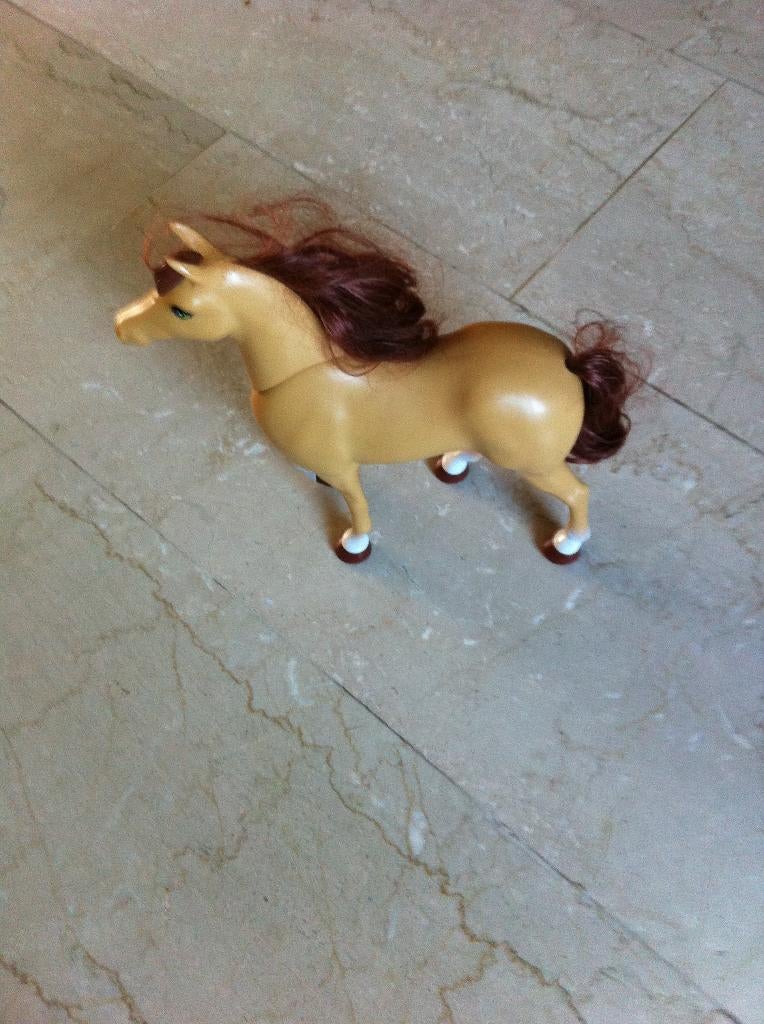 Paard beweegbare kop bruin H 26cm br 25cm, Ophalen of Verzenden, Zo goed als nieuw, Overige soorten