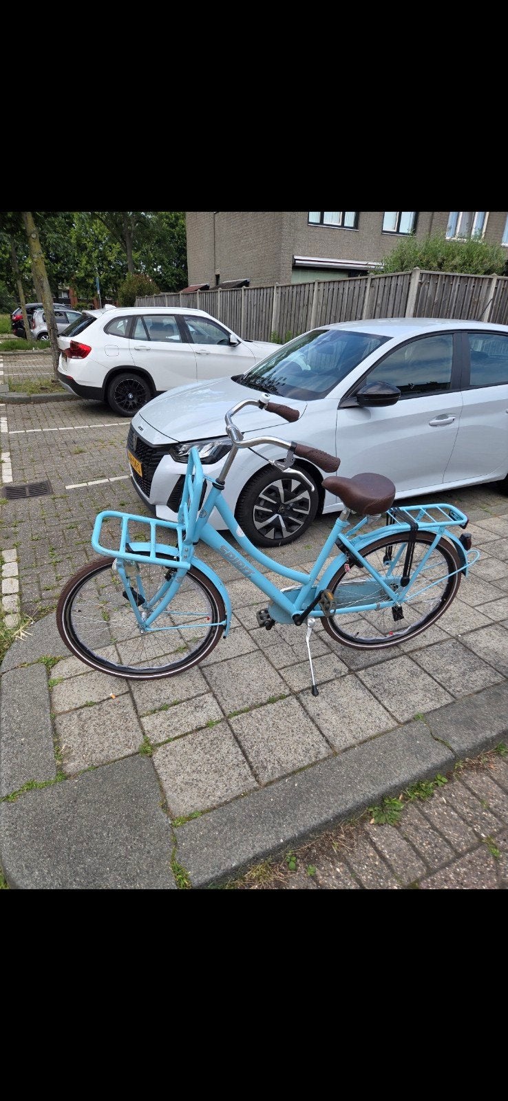 Spirit Damesfiets 28" Lichtblauw Retro Stadsfiets met Mand +, Ophalen, 20 inch of meer, Versnellingen