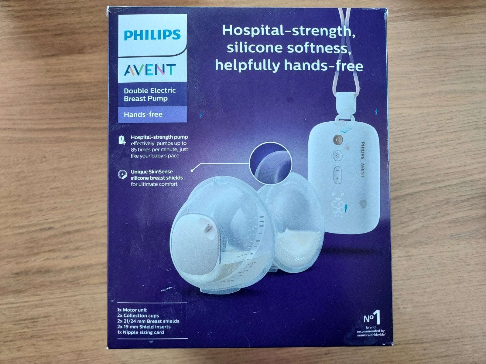 Philips Avent Dubbele Elektrische Borstkolf Handsfree, Ophalen of Verzenden, Zo goed als nieuw, Borstkolf