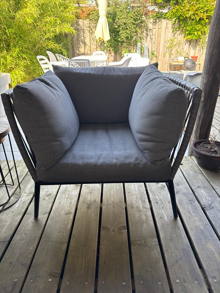 Loungeset: 3 chaises longues en 1 stoel voor tuin/terras, Ophalen, Gebruikt, Loungeset, Stoel