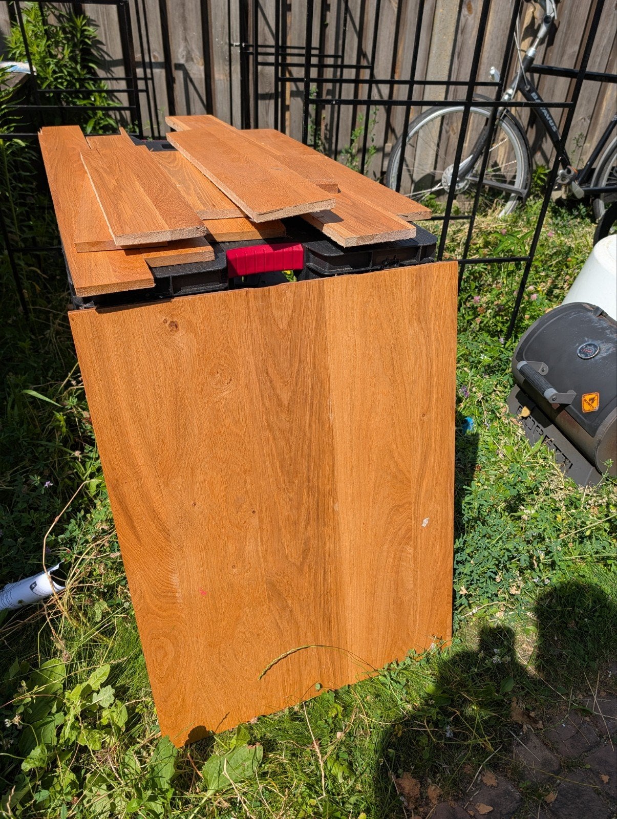 partij eikenhouten planken en meubel panelen, Ophalen, Hout, Overige typen