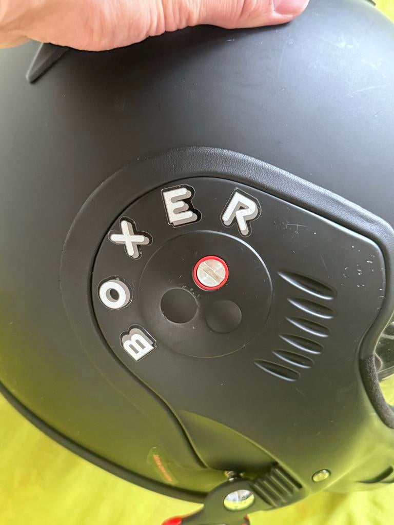 Boxer Scooterhelm Mat Zwart XXL Weinig Gebruikt, Overige merken, Systeemhelm, Heren, Ophalen of Verzenden