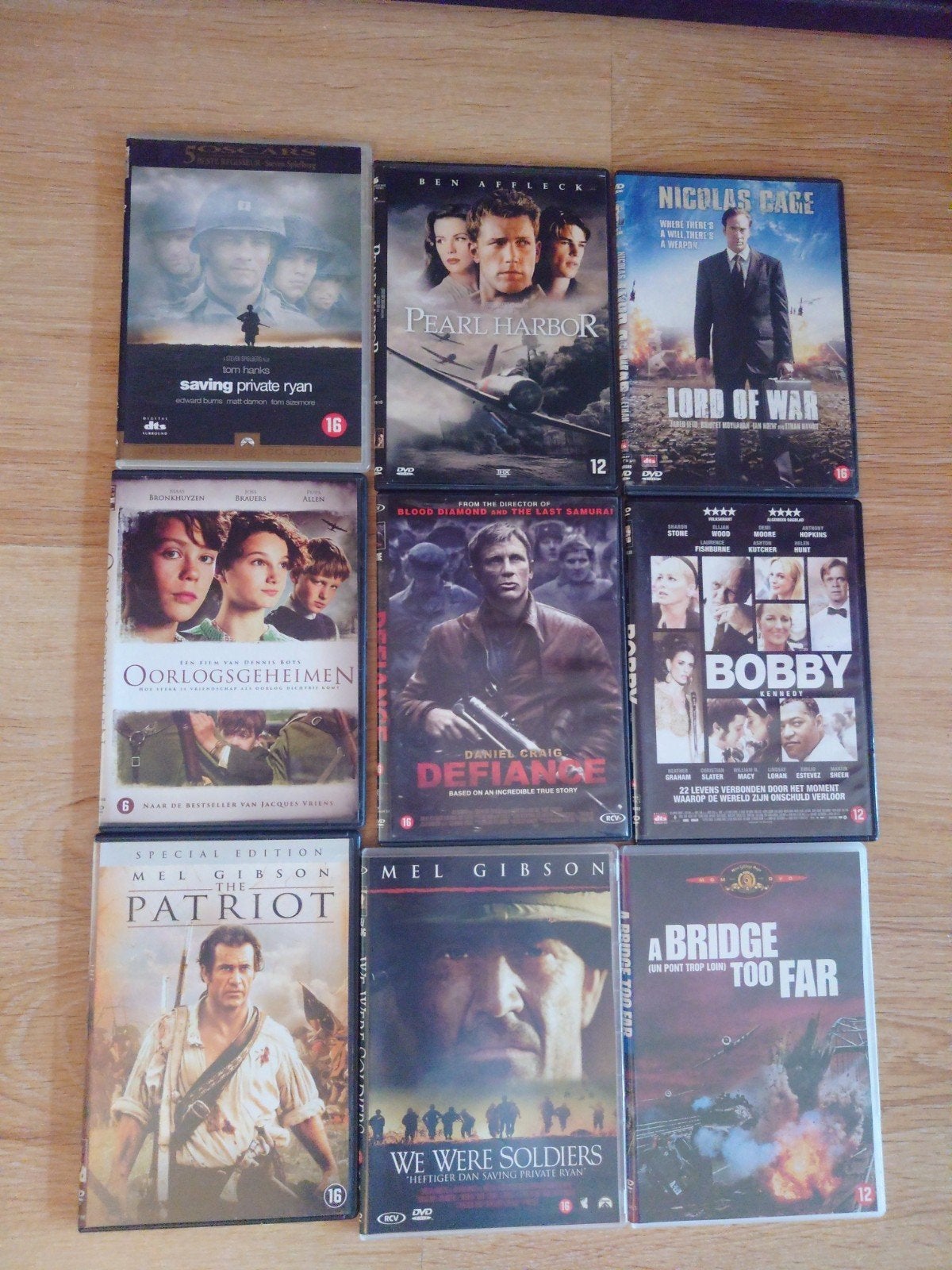 Grote collectie oorlogsfilms en thrillers op DVD, Ophalen, Vanaf 16 jaar, Nederlands, Oorlog