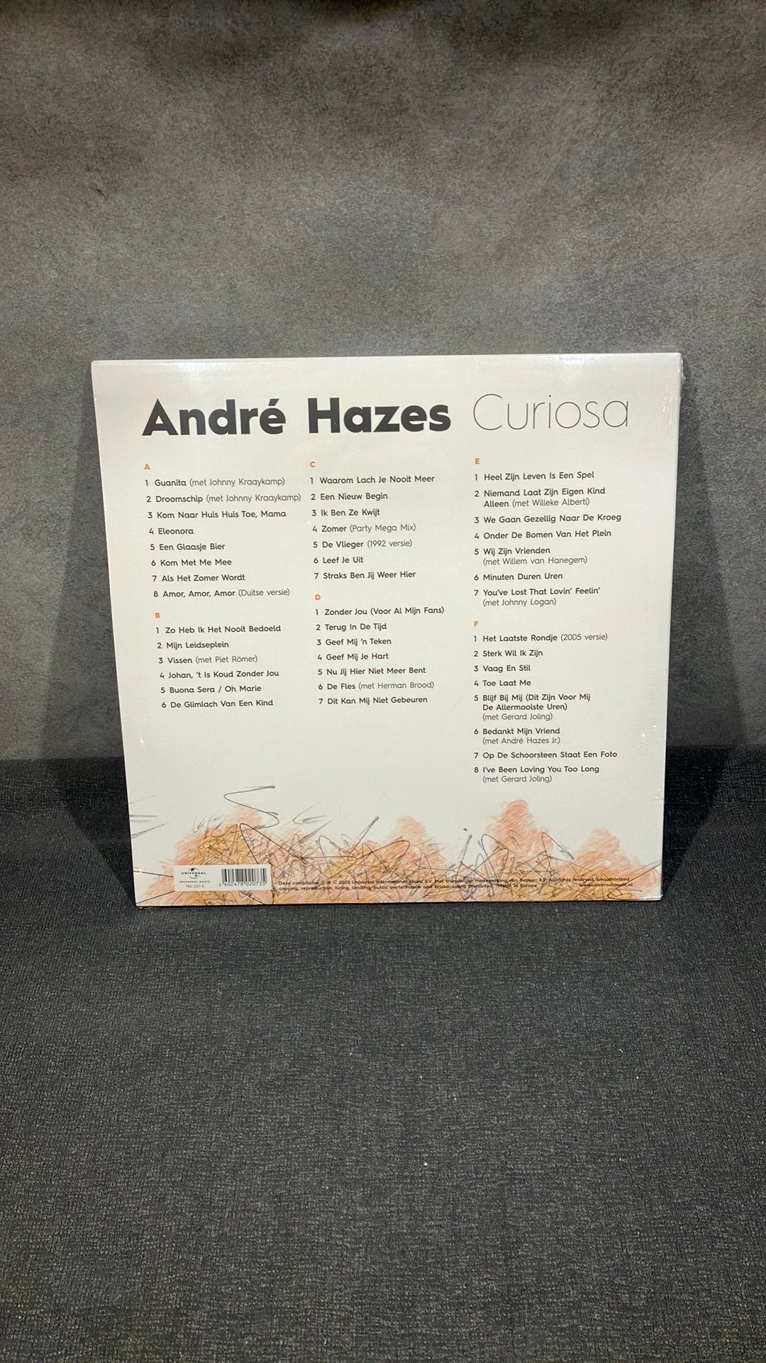 André Hazes. — Curiosa  3Lp, Cd's en Dvd's, Ophalen of Verzenden, Levenslied of Smartlap, Beschermende buitenhoes, 12 inch