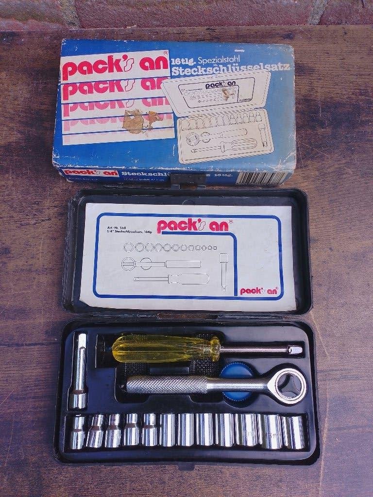 Pack's an 16 delige 1/4 doppenset, Gebruikt, -, -, Ophalen of Verzenden