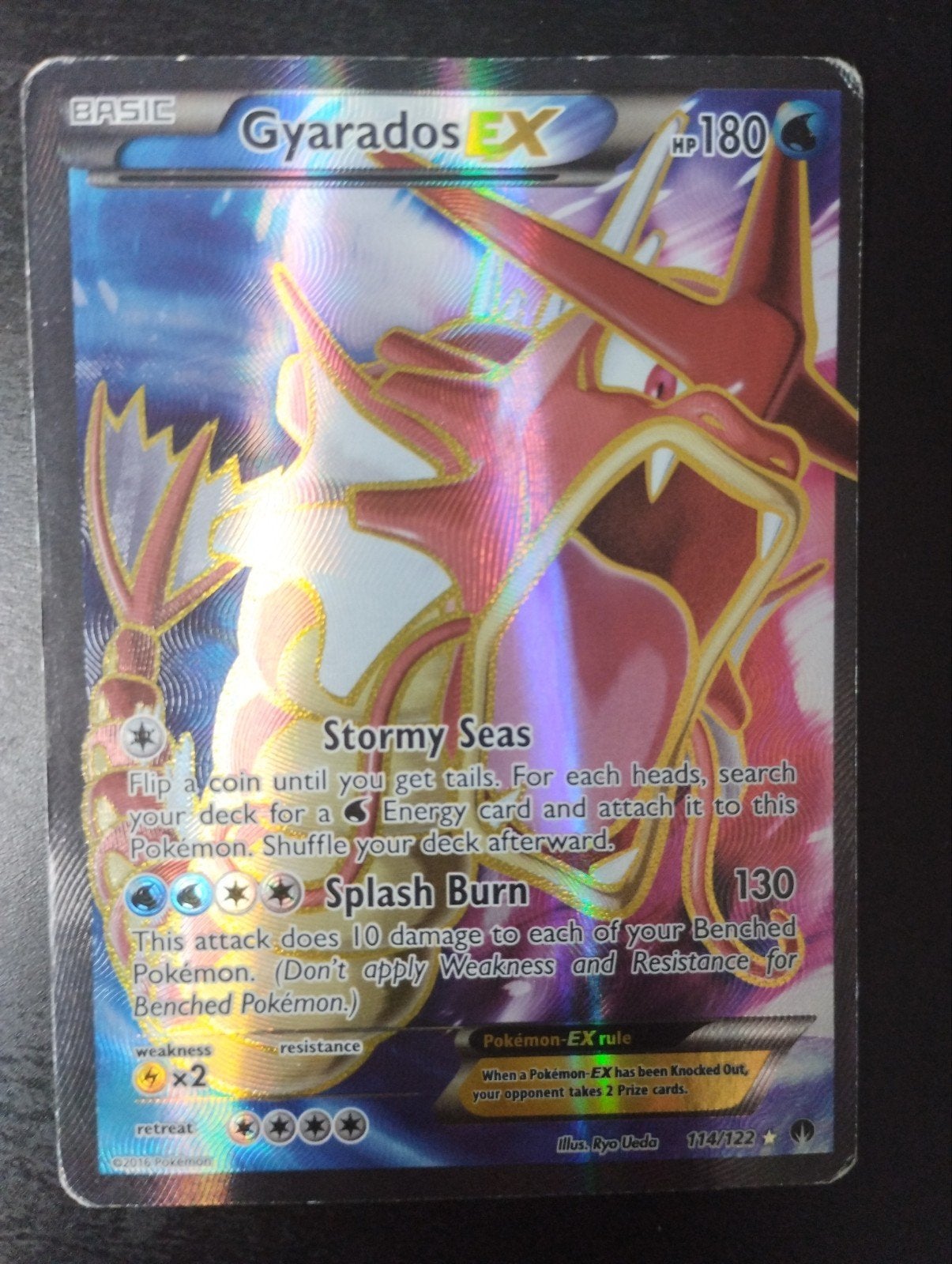 Gyarados EX 114/122, Ophalen of Verzenden, Gebruikt, Losse kaart, Foil
