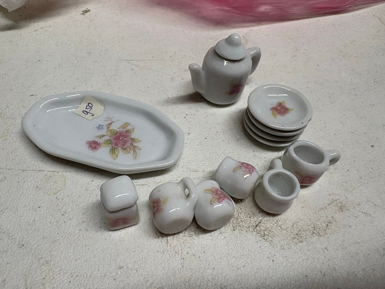 Miniatuur serviesje, Ophalen of Verzenden, Gebruikt, Decoratie