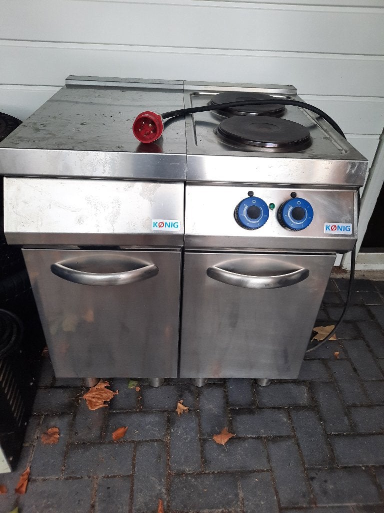 KÖNIG PE071MA40‑IL – 2‑pits elektrische kookplaat met kast, Ophalen, Gebruikt, KÖNIG, KÖNIG,