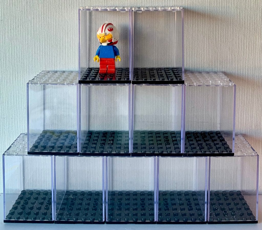 11x Lego Minifig Display Case [6x6 studs] Nieuw, Ophalen of Verzenden, Nieuw, Overige merken