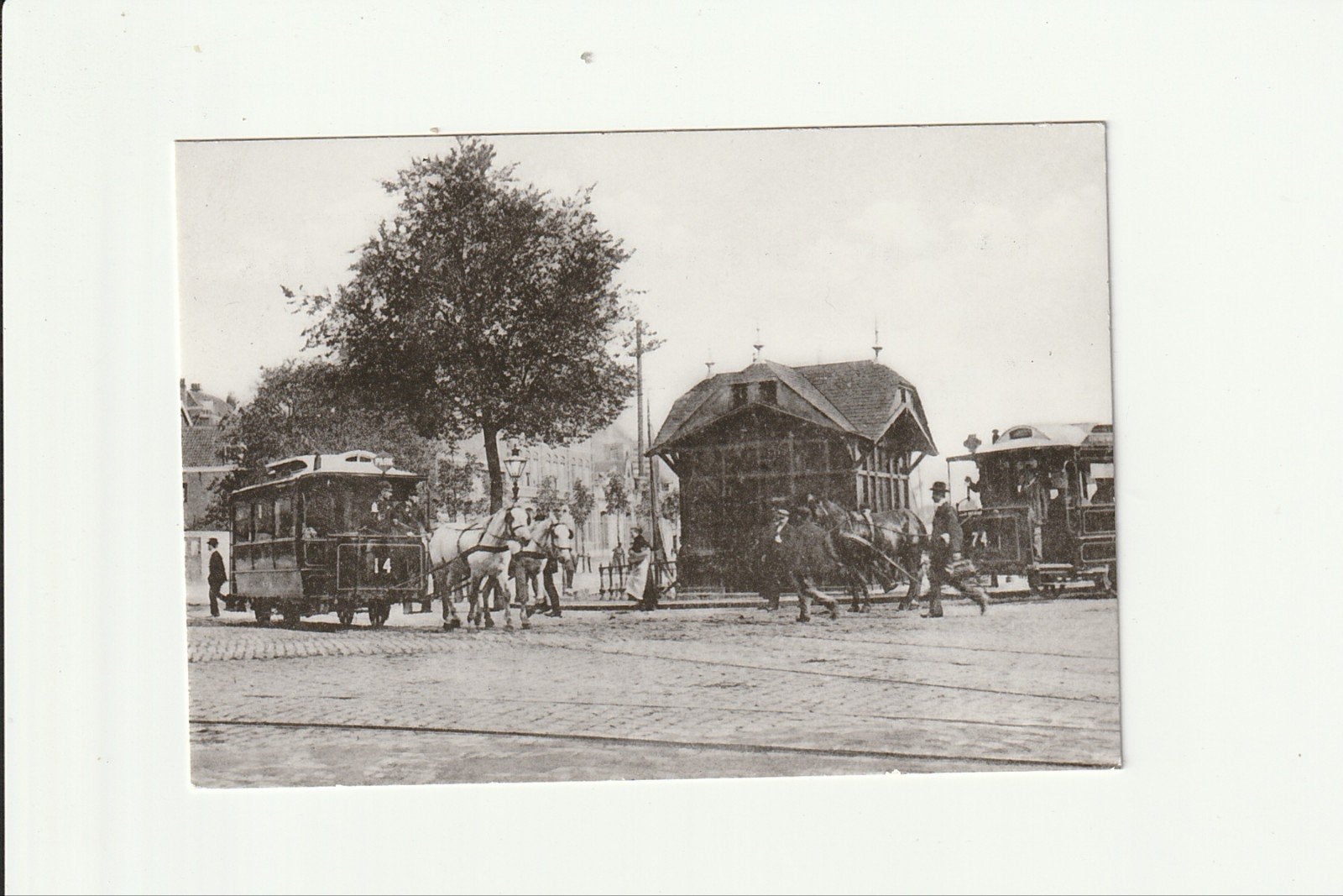 ROTTERDAM EN Z'N TRAM 286 ADMIRALITEITSKADE 1903 PAARDETRAMS, Foto, Ophalen of Verzenden, Zo goed als nieuw, Voor 1940