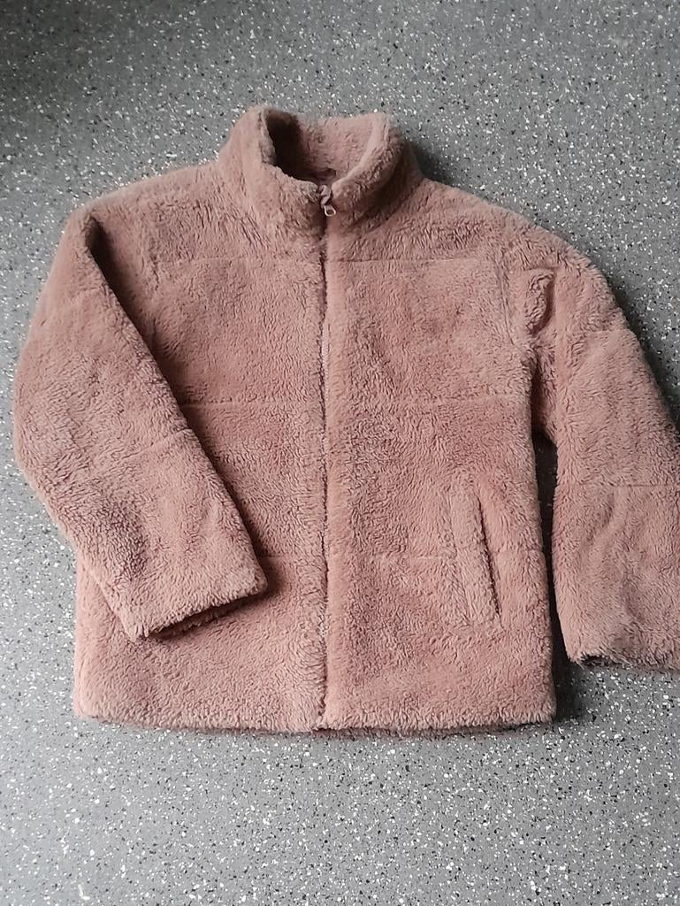 Jas vest ~ maat 146 ~ meisje Teddy stof ~ Bruin, Ophalen of Verzenden, Name It, Meisje, Jas