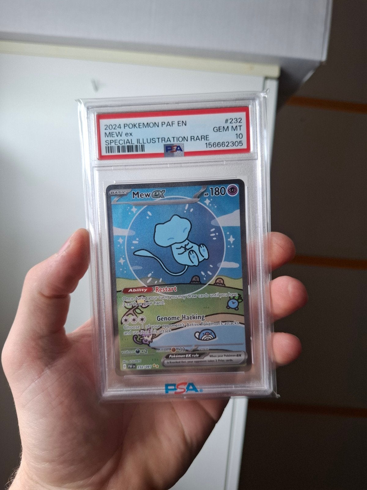 Mew ex Special Illustration Rare PSA 10 Pokémon Kaart, Ophalen of Verzenden, Nieuw, Losse kaart