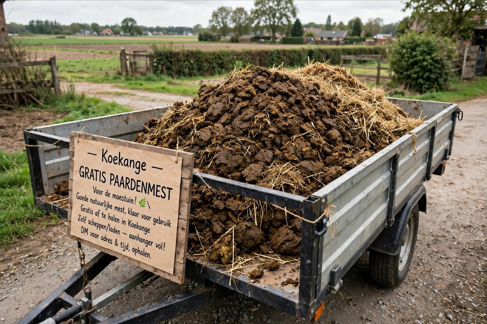 Gratis Paarden Mest, Ophalen of Verzenden, Mest