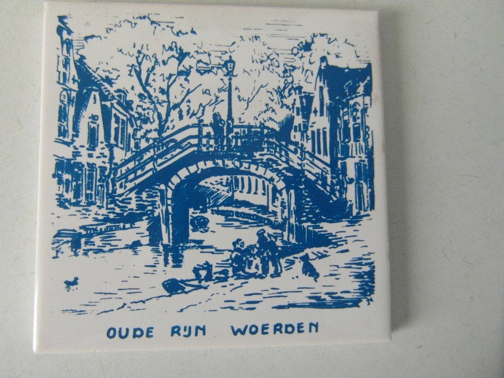 Tegeltje Oude Rijn Woerden, Ophalen of Verzenden, Nieuw, Steen/keramiek