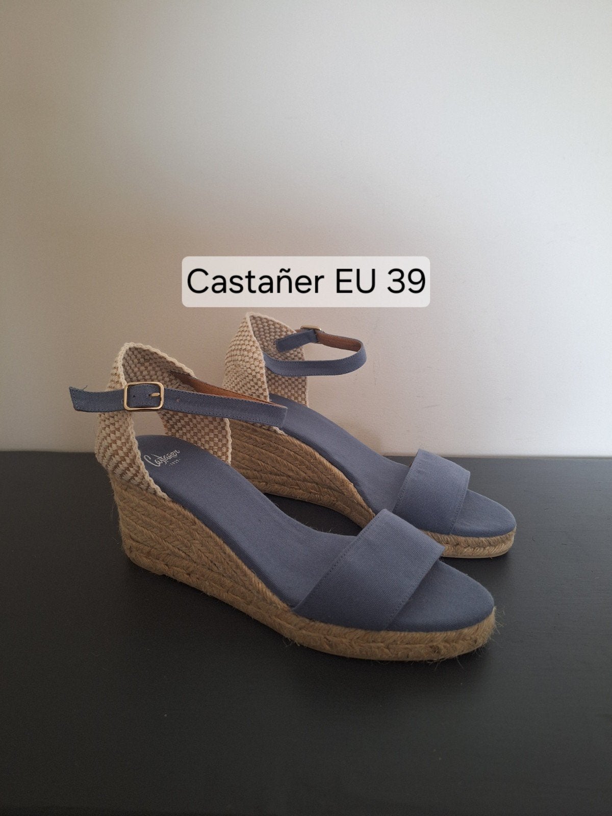 Castañer indigo blauwe espadrilles sleehakken EU 39, Blauw, Nieuw, Ophalen of Verzenden, Espadrilles of Moccasins