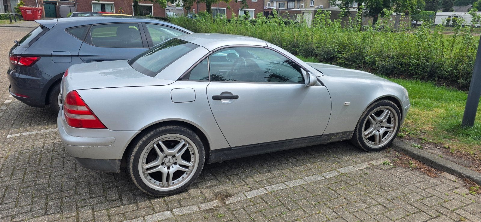 Mercedes-Benz SLK 2.0 Slk200 Roadster AUT 1999 Grijs, Auto's, Automaat, 1998 cc, 4 cilinders, Cabriolet