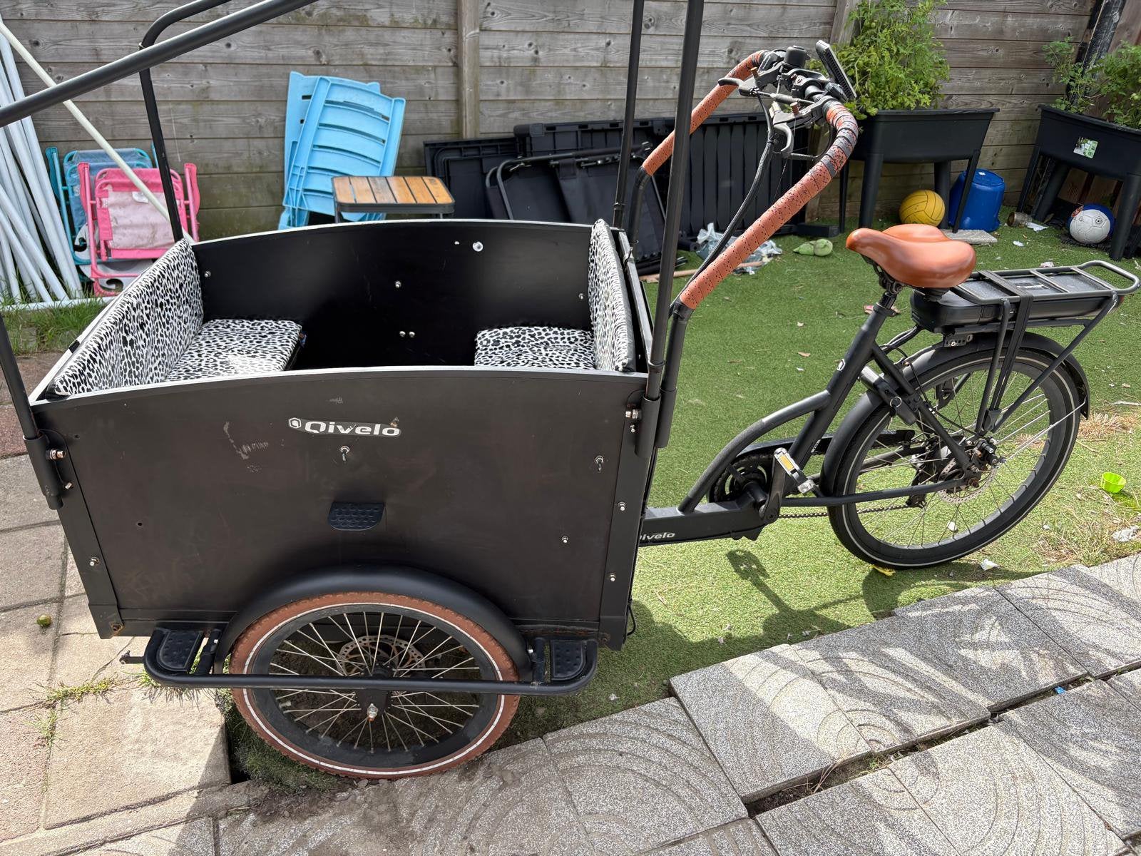 Bakfiets, 4 kinderen of meer, Gebruikt, Elektrisch, Schijfrem
