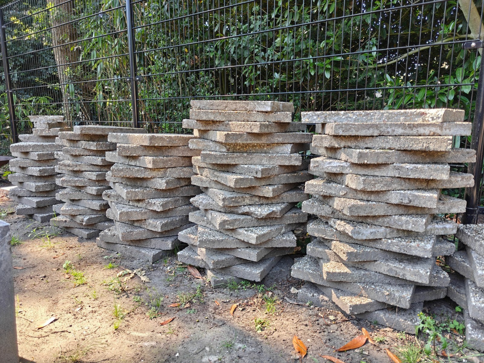 Gratis Gewassen grindtegels 50x50, Tuin en Terras, Ophalen, Gebruikt, Beton, Terrastegels