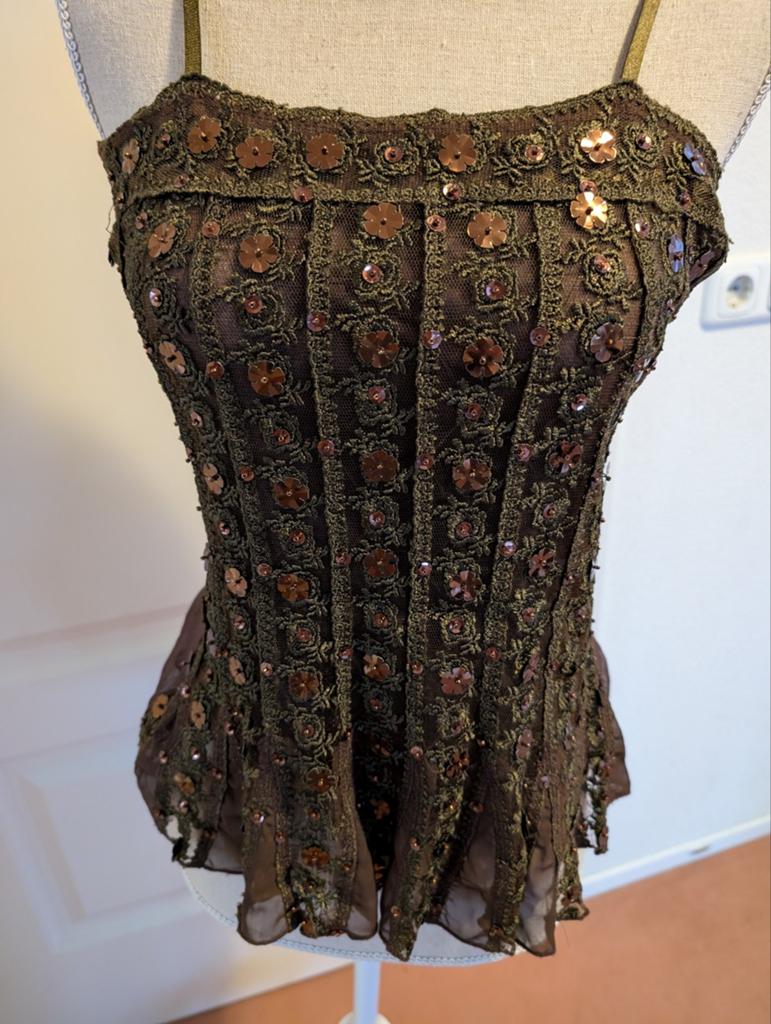 Leuk topje met pailletten maat s, Kleding | Dames, Maat 38/40 (M), Zwart, Ophalen of Verzenden, Zo goed als nieuw