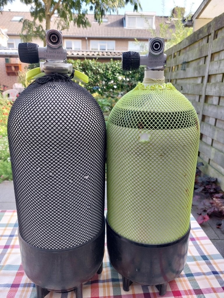 duikflessen 12 liter, Watersport en Boten, Ophalen, Gebruikt, Duikfles