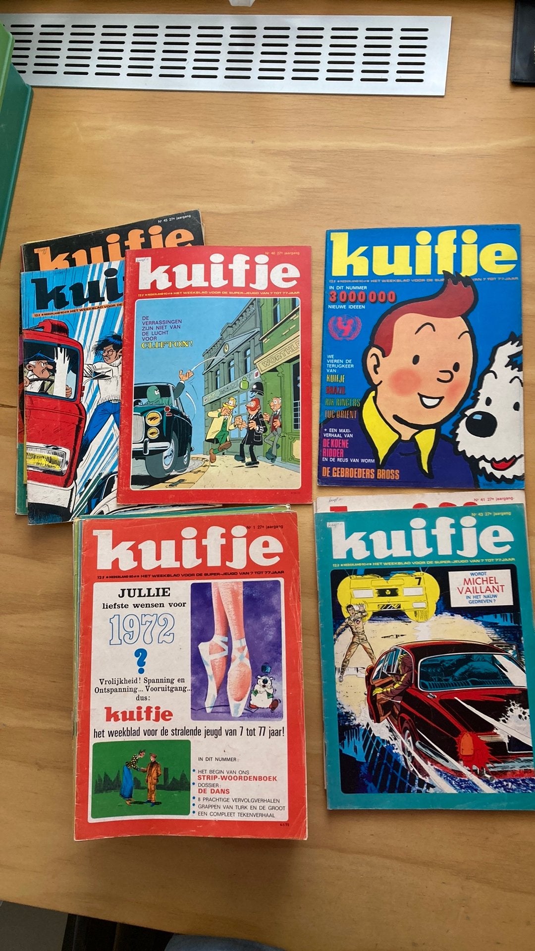 Kuifje weekblad 1972 complete jaargang, Boeken, Complete serie of reeks, Ophalen of Verzenden, Zo goed als nieuw, Europa