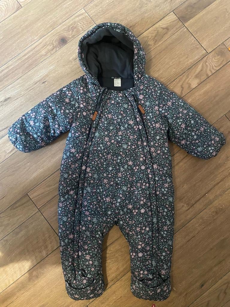 H&M baby skipak maat 74 met bloemenprint, Ophalen of Verzenden, Meisje, Pakje