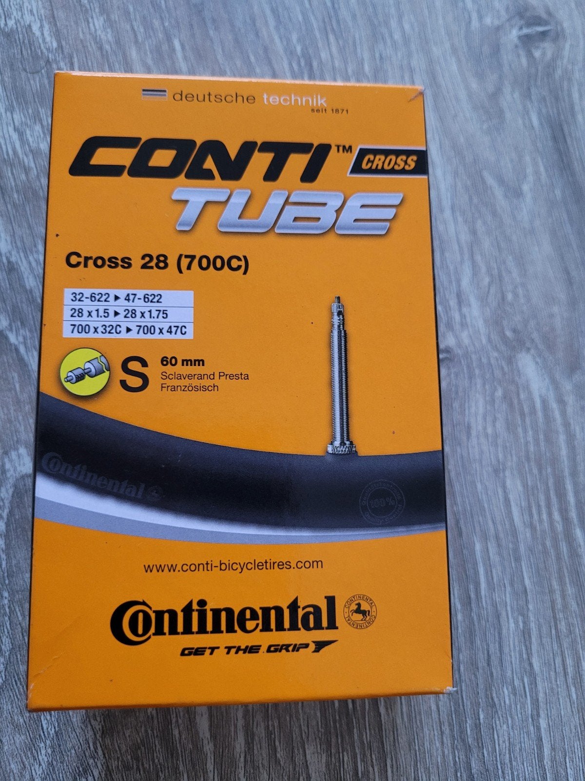 Continental Conti Tube Cross 28 (700C) Binnenband, Ophalen of Verzenden