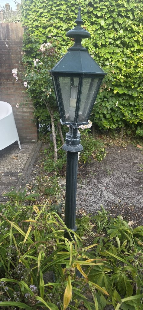 Tuinlamp lantarenlamp, Tuin en Terras, Buitenverlichting, Ophalen, Gebruikt, Staande lamp, Netvoeding
