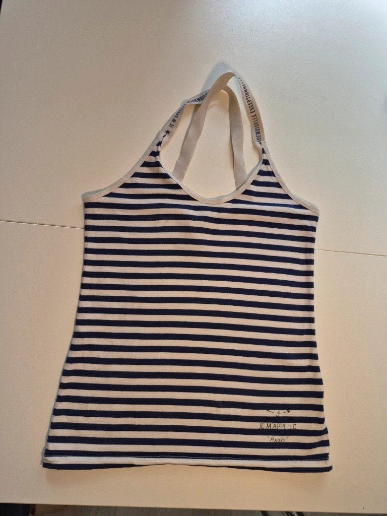 Je m'appelle Paris gestreepte top maat M zomer shirt, Kleding | Dames, Maat 38/40 (M), Blauw, Je m'appelle, Ophalen of Verzenden