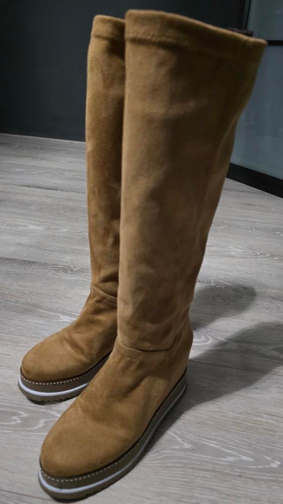 Pedro Miralles maat 38, Kleding | Dames, Schoenen, Pedro Miralles, Hoge laarzen, Bruin, Ophalen of Verzenden