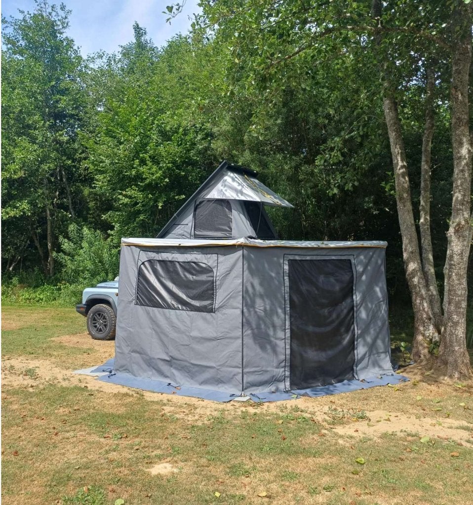 NIEUWE Quick Pitch Daktent en Weathershade Awning luifel, Tot en met 2, Niet ingevuld, Nieuw, Niet ingevuld