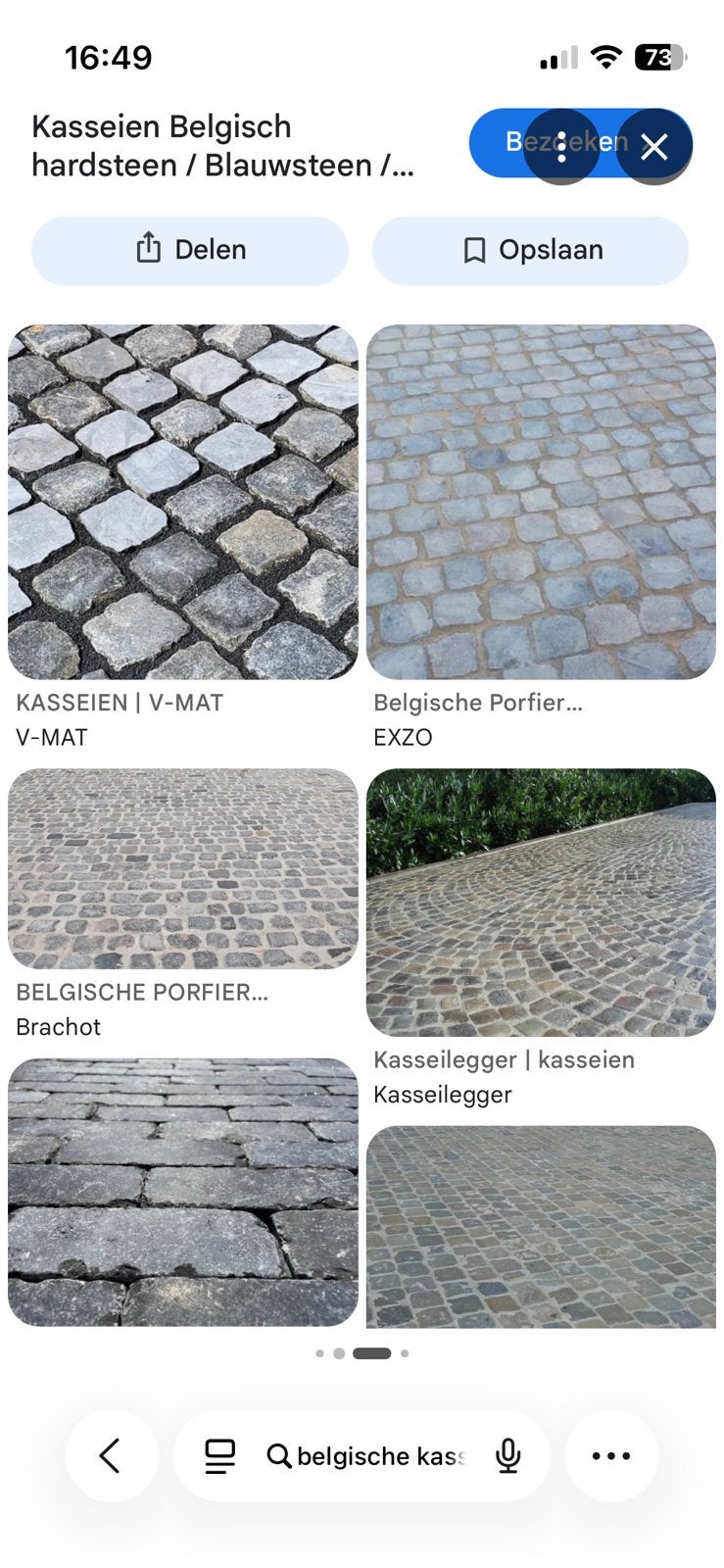 GEZOCHT! Belgische kasseien, Ophalen, Gebruikt, Klinkers, Natuursteen