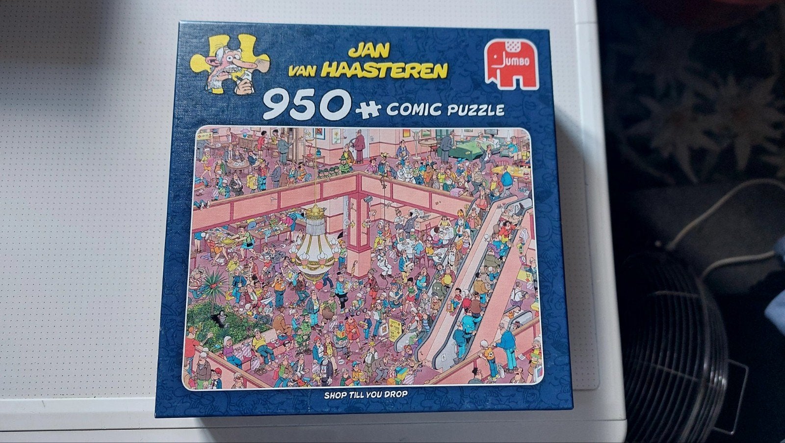 2 puzzels van Jan van Haasteren 950 stukjes, Ophalen of Verzenden, 500 t/m 1500 stukjes, Zo goed als nieuw, Legpuzzel