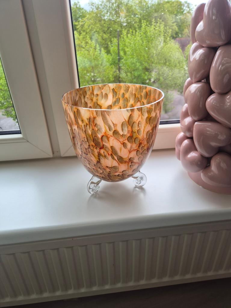 Prachtige Murano glazen schaal van Fidrio, Ophalen of Verzenden
