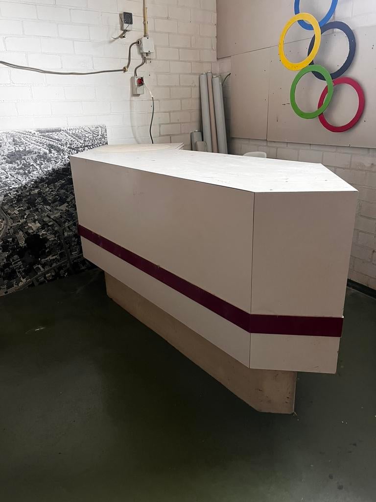 Winkel toonbank beige/wit gratis, Ophalen, Gebruikt