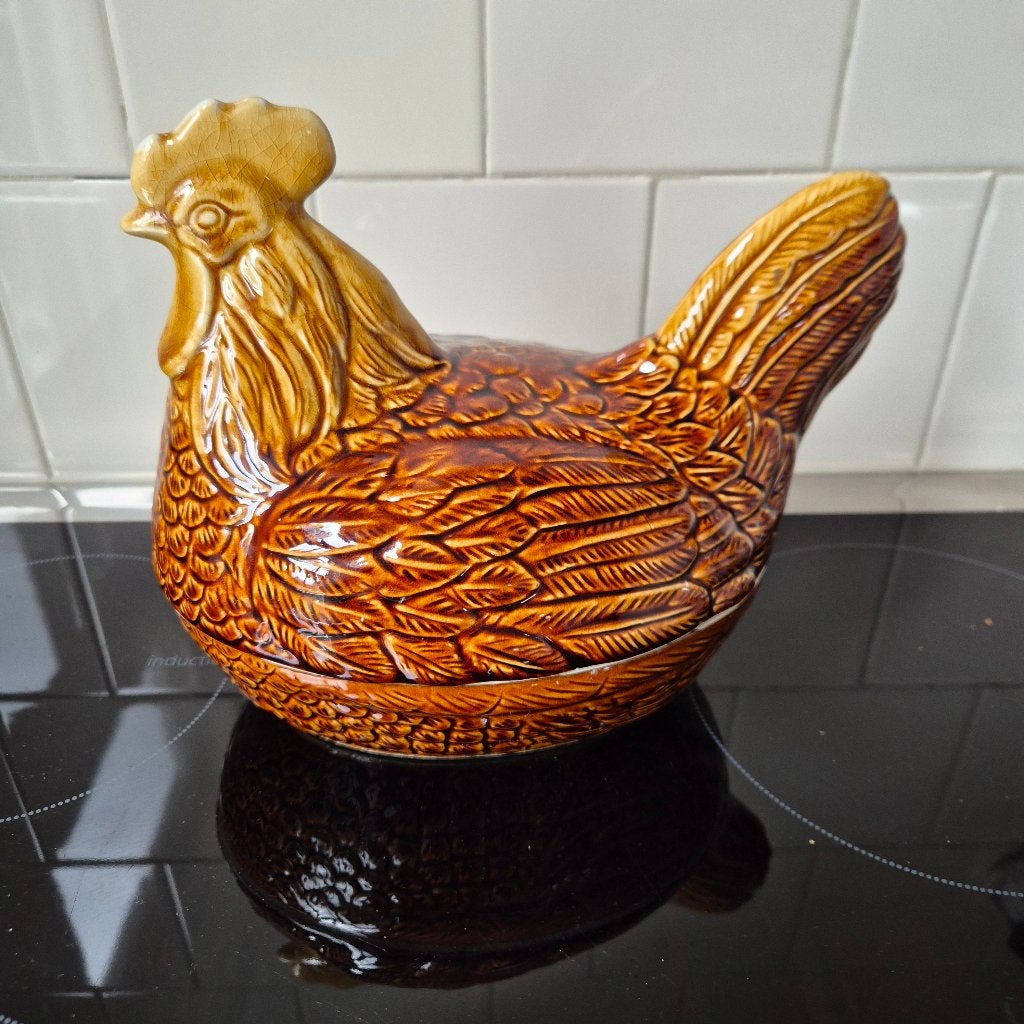 Vintage Keramische Kip Terrine / eierschaal - Made in Japan, Ophalen