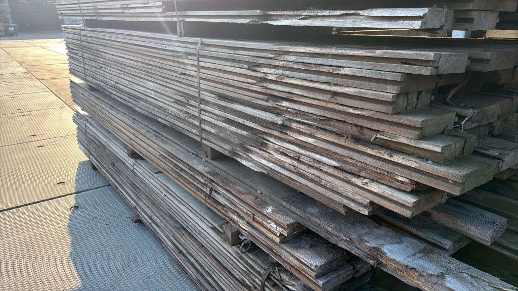 bankirai gebruikte 46x160 mm hardhout damwand planken