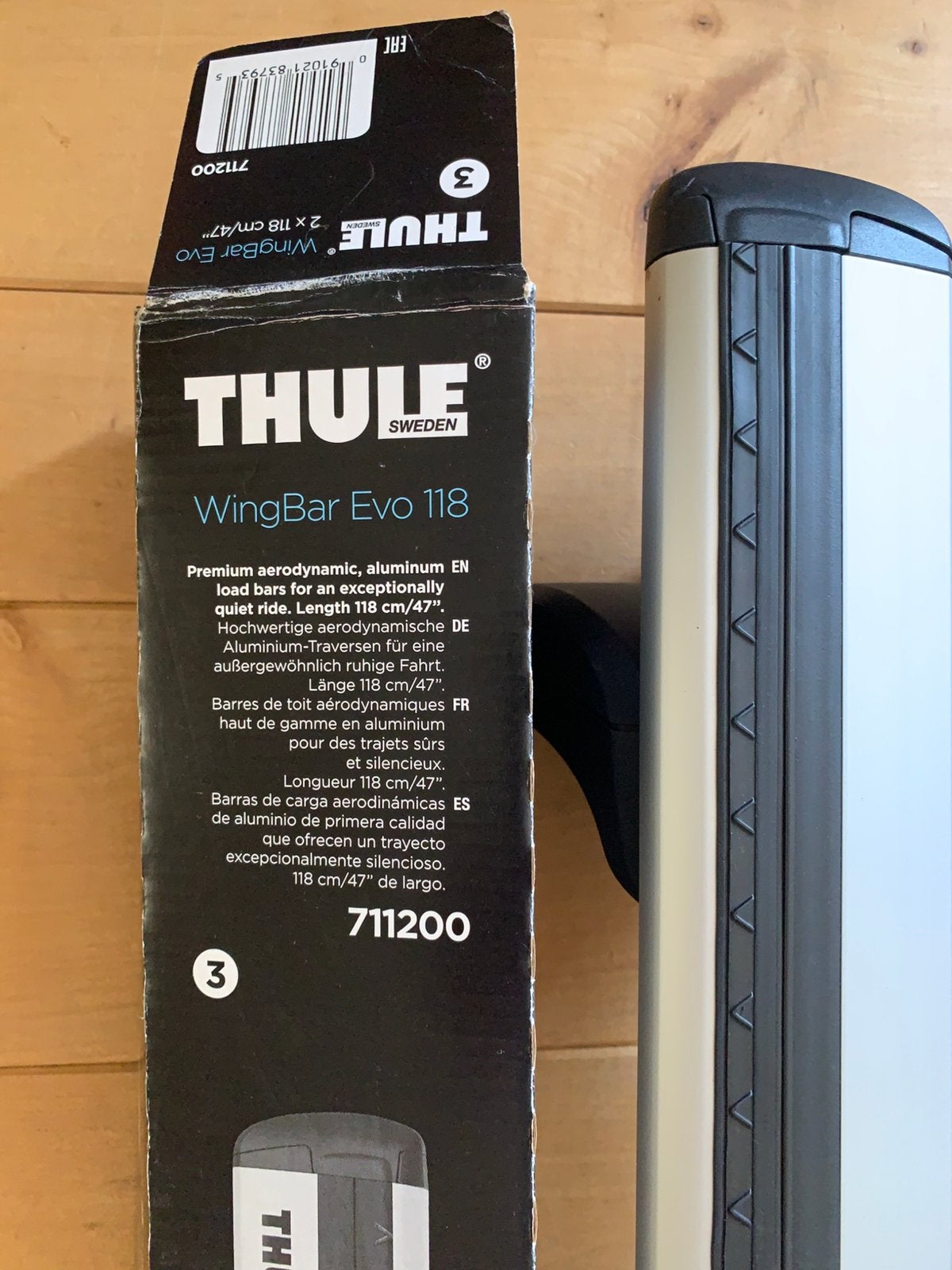 Thule Wingbar Evo 118, Auto diversen, Dakdragers, Ophalen of Verzenden, Zo goed als nieuw