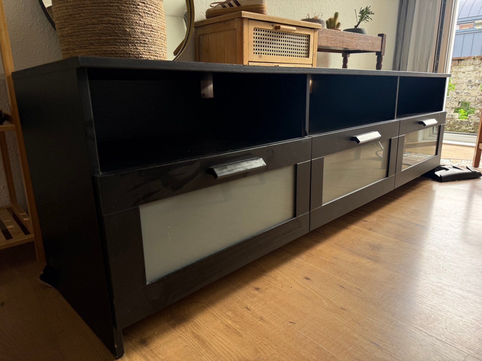 Ikea Brimnes tv meubel, Huis en Inrichting, Kasten | Televisiemeubels, Ophalen of Verzenden, Gebruikt, 50 tot 75 cm, Minder dan 100 cm