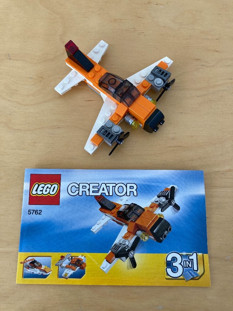 LEGO Creator - Mini Vliegtuig (3-in-1) - 5762, Lego, Compleet, Ophalen of Verzenden, Zo goed als nieuw