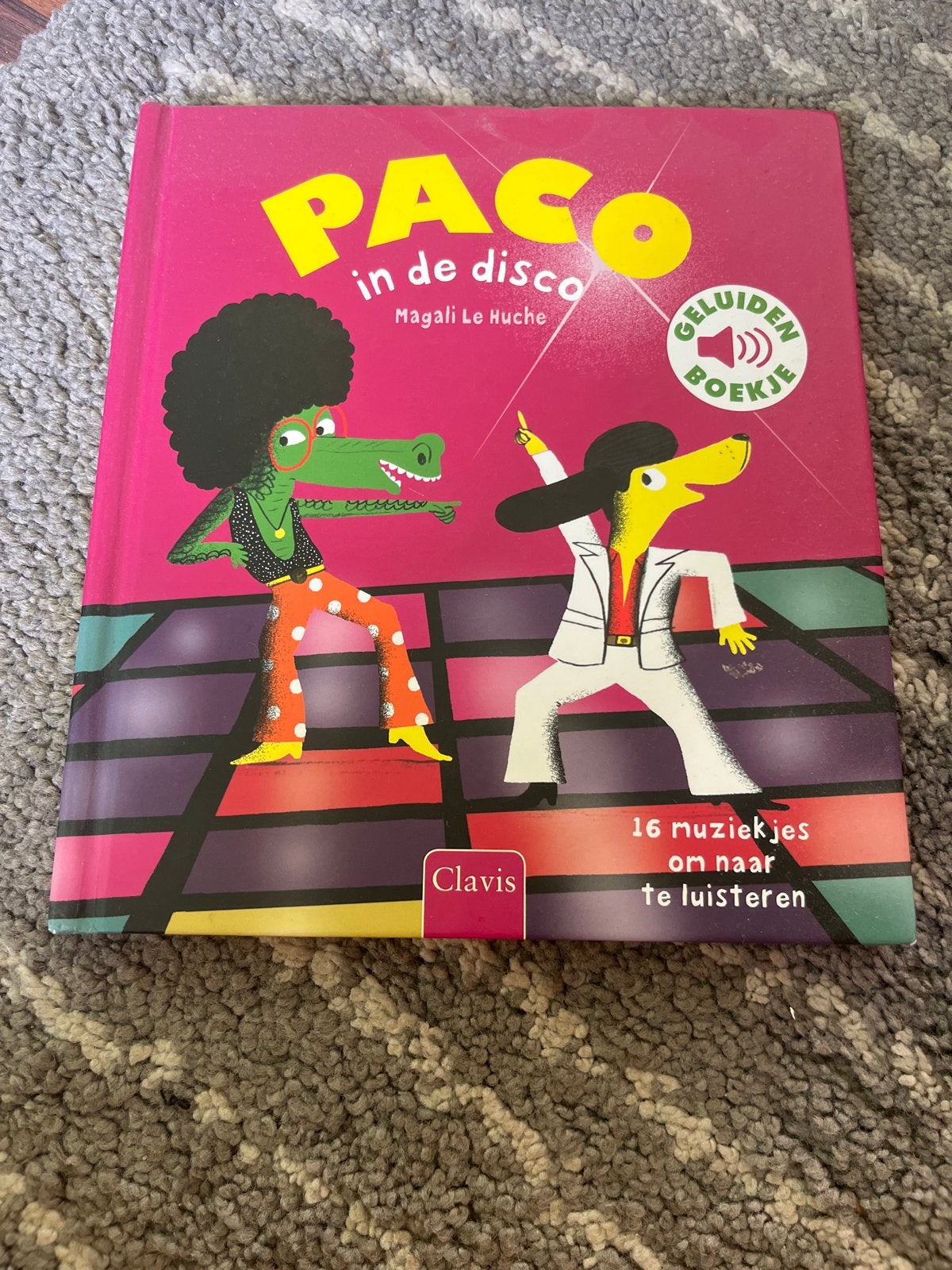 Paco in de disco - Geluidenboekje, Ophalen, Zo goed als nieuw, Uitklap-, Voel- of Ontdekboek, 3 tot 4 jaar