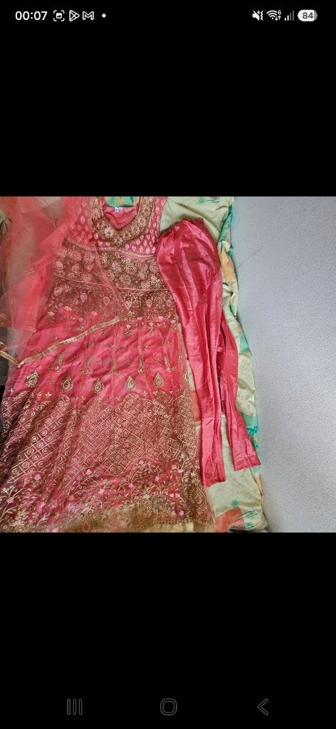 Anarkali roze, Kleding | Dames, Overige typen, Ophalen of Verzenden, Roze, Maat 36 (S)