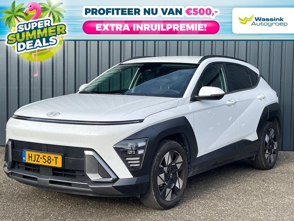 Hyundai Kona 1.6 GDI HEV 141pk DCT Comfort Smart I | SUMMER, Auto's, Hyundai, Bedrijf, Te koop, Kona, Achteruitrijcamera, Airconditioning