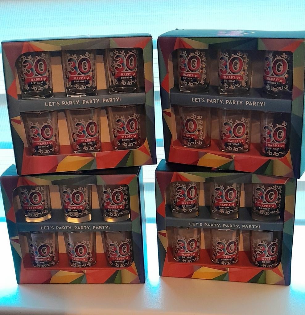 24 shotglaasjes kleine glaasjes, Ophalen, Nieuw, Overige materialen, Overige stijlen