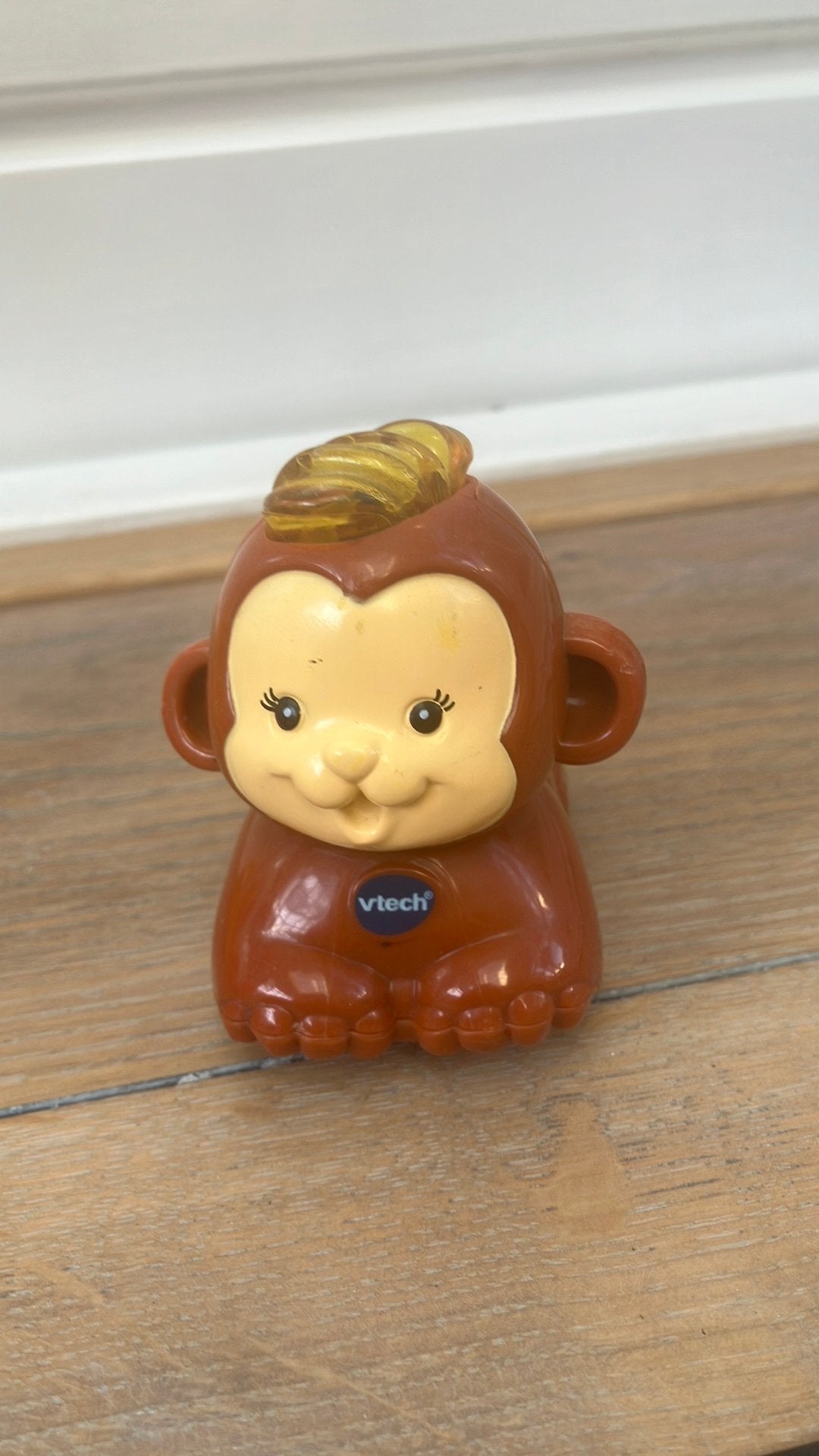 Vtech elektonische aapje zingt een liedje, Ophalen of Verzenden, Zo goed als nieuw