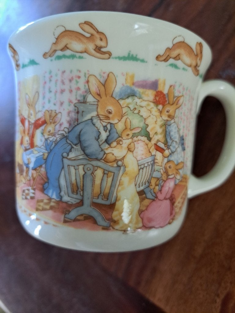 Bunnykins beker Royal Doulton, Overige merken, Verzenden, Vintage, Mok