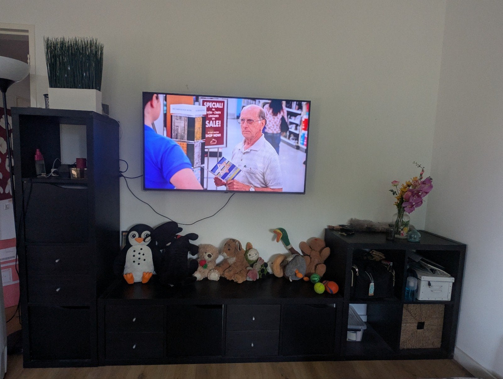 Kallax TV unit, Huis en Inrichting, Kasten | Dressoirs, Ophalen, Zo goed als nieuw, 25 tot 50 cm