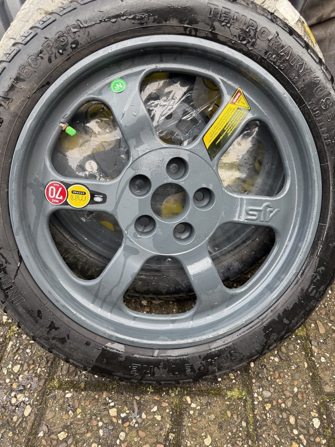 Nieuwe thuiskomer reserve velg nood incl band, -, -, Banden en Velgen, Nieuw