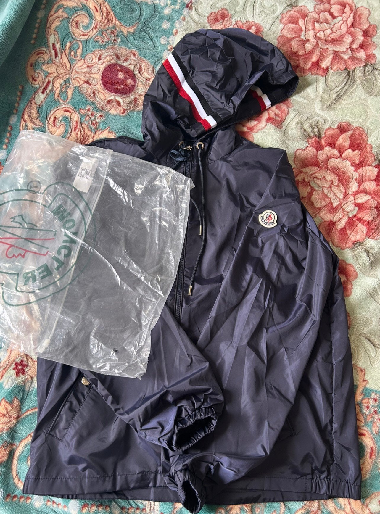 Moncler windbreaker, Ophalen of Verzenden, Nieuw, Maat 46 (S) of kleiner, Blauw